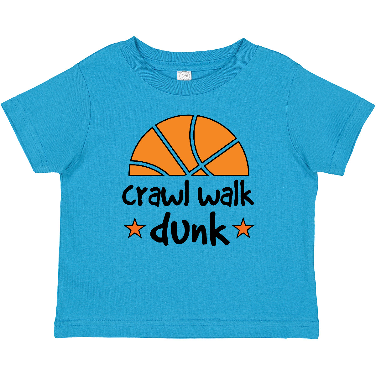 Inktastic Basketball Crawl Walk Dunk Baby T-Shirt Team Star Boys Girls Infant - Picture 5 of 5