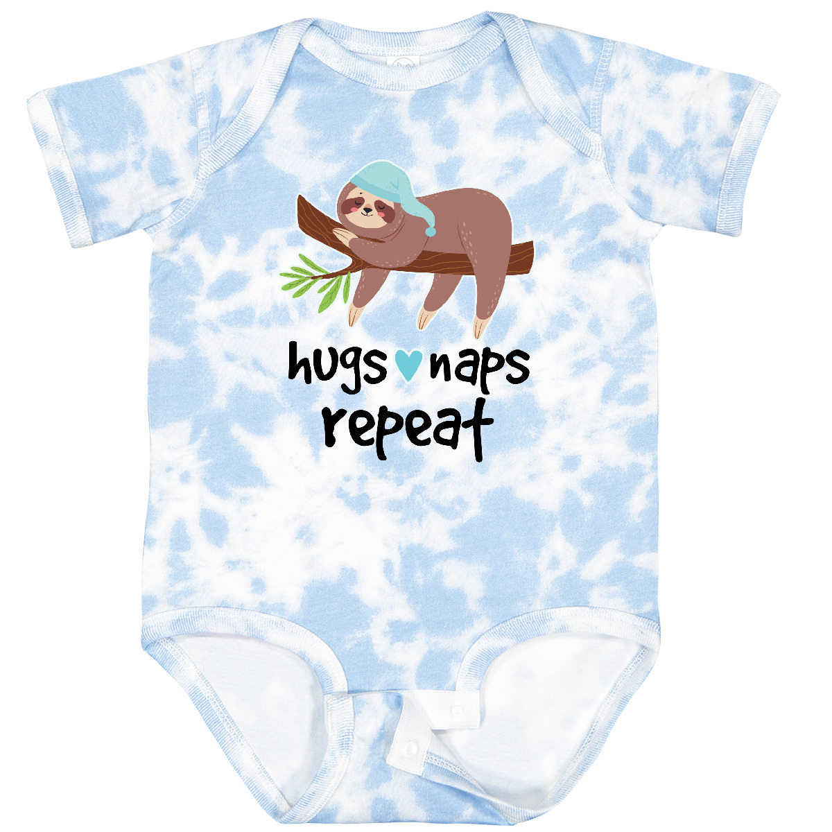 Inktastic Sloth Hugs Naps Repeat Baby Bodysuit New Grandson Son Childs Sweet - Bild 7 von 10