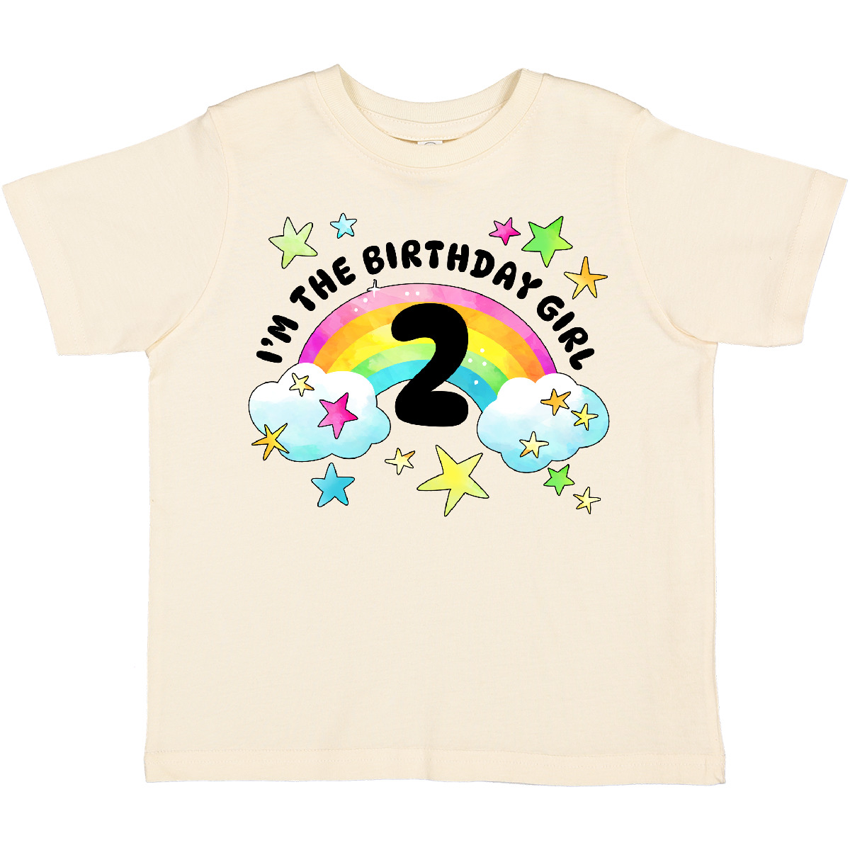 Inktastic I'm The Birthday Girl- Second Birthday Rainbow And Toddler T-Shirt 2nd - Picture 7 of 10