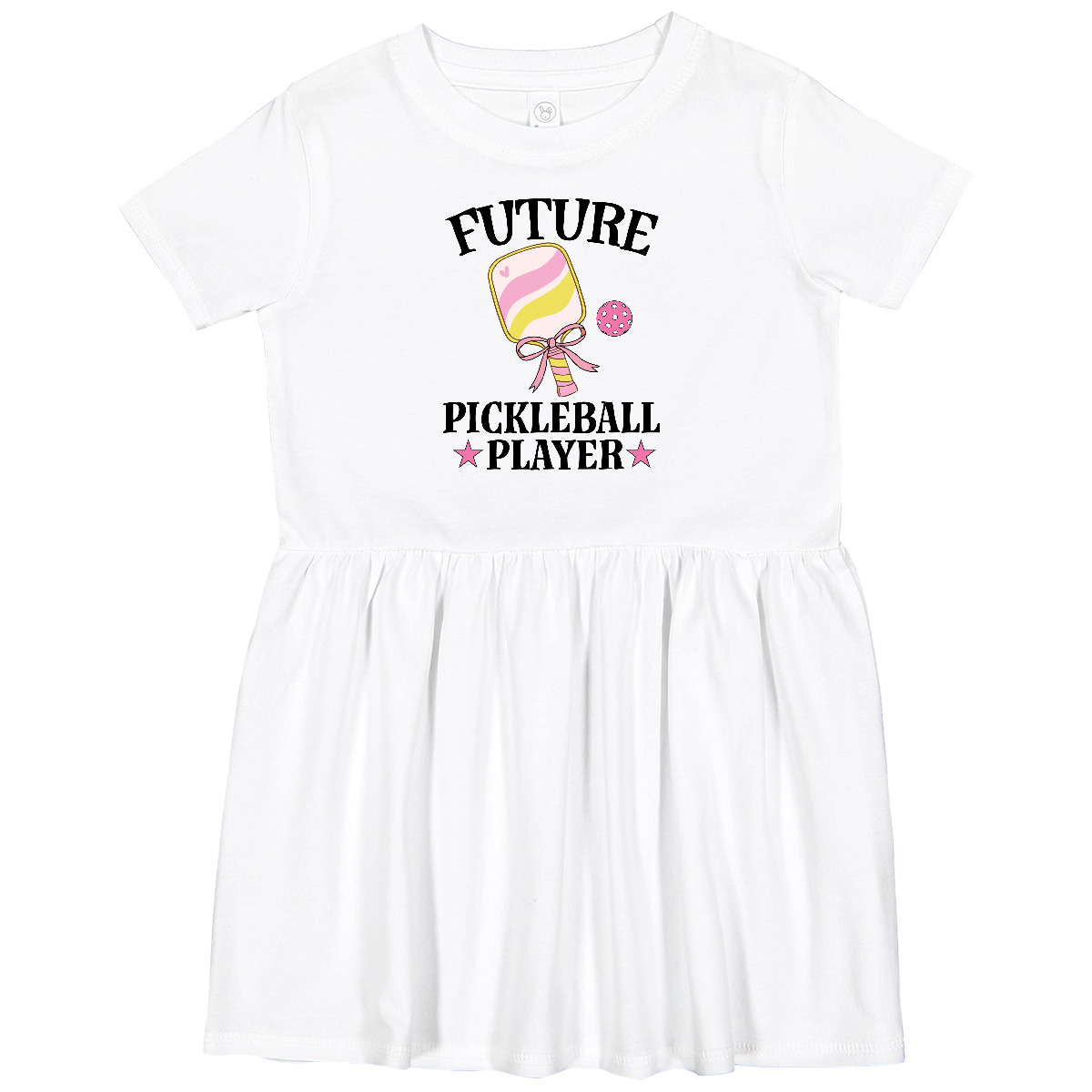 Inktastic Future Pickleball Player Girls Toddler Dress Sports Childs Girl Outfit - Picture 4 of 6