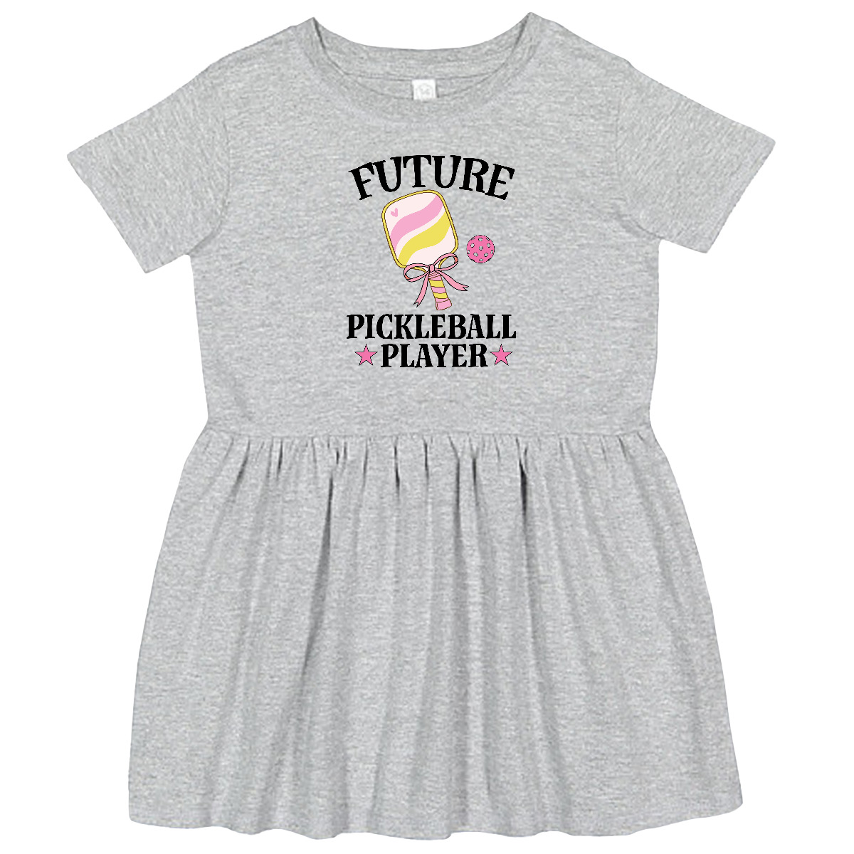 Inktastic Future Pickleball Player Girls Toddler Dress Sports Childs Girl Outfit - Picture 2 of 6
