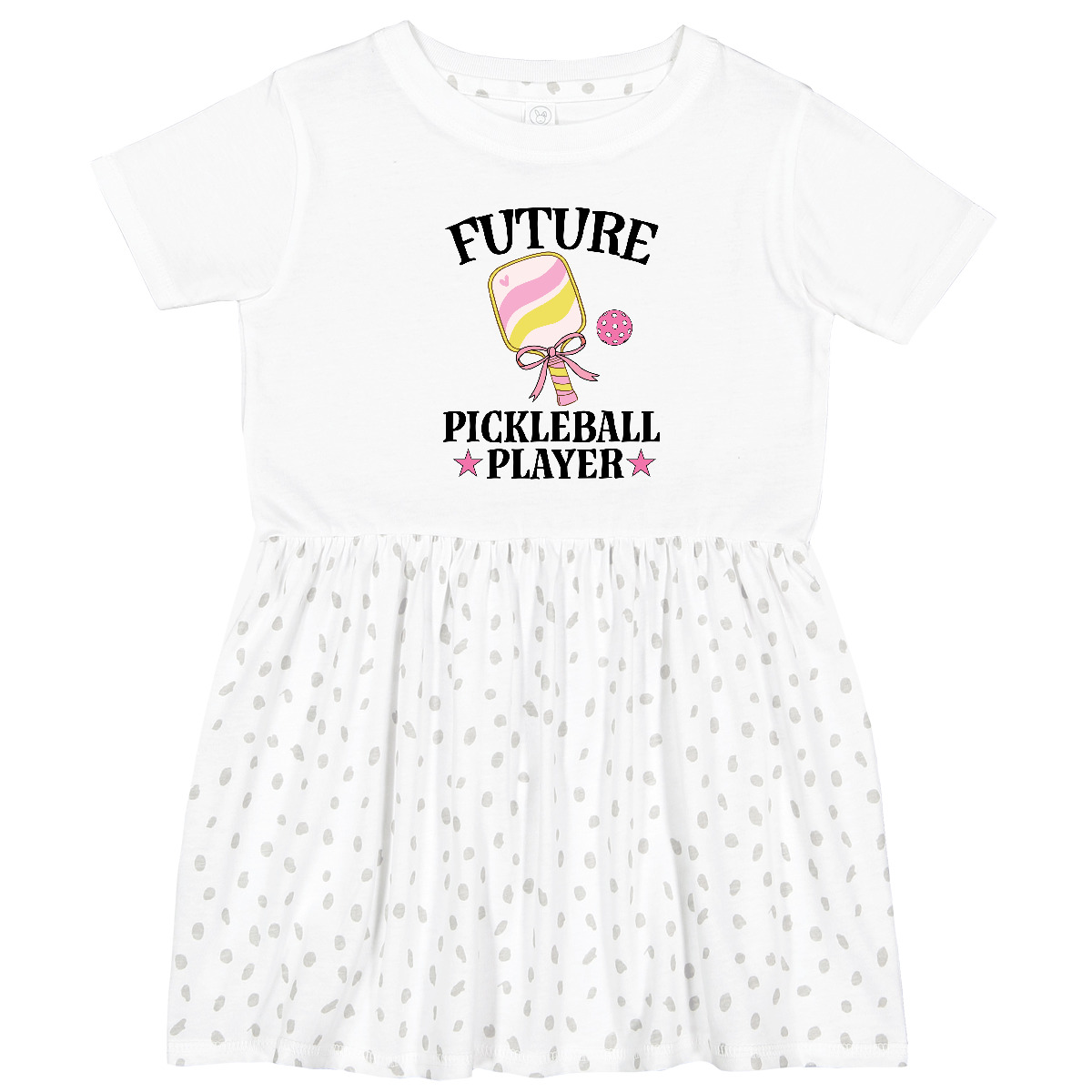 Inktastic Future Pickleball Player Girls Toddler Dress Sports Childs Girl Outfit - Picture 5 of 6