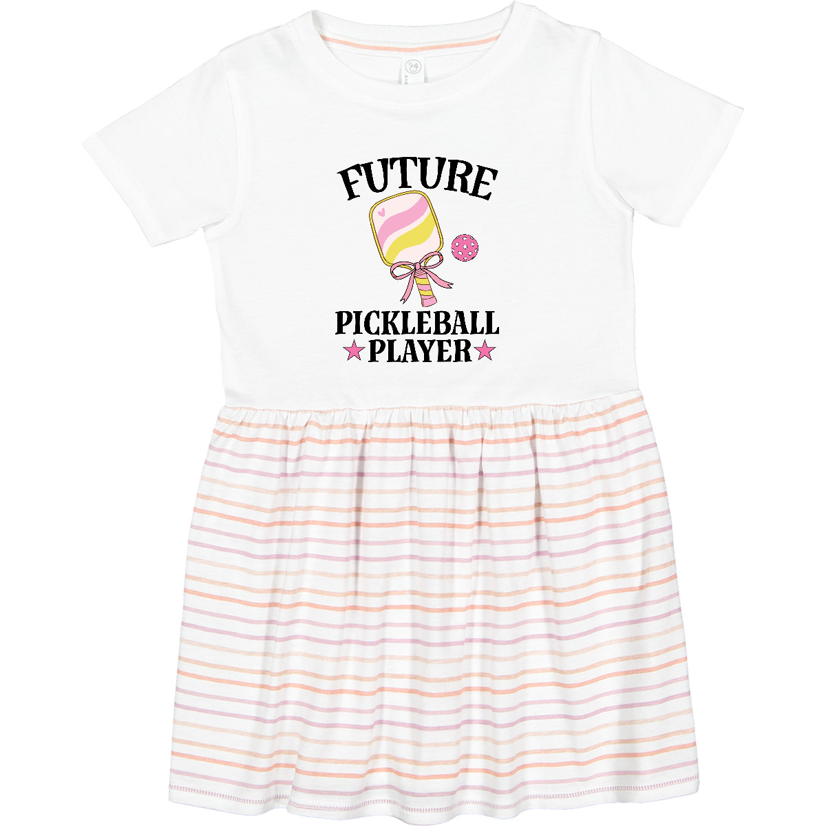 Inktastic Future Pickleball Player Girls Toddler Dress Sports Childs Girl Outfit - Picture 6 of 6