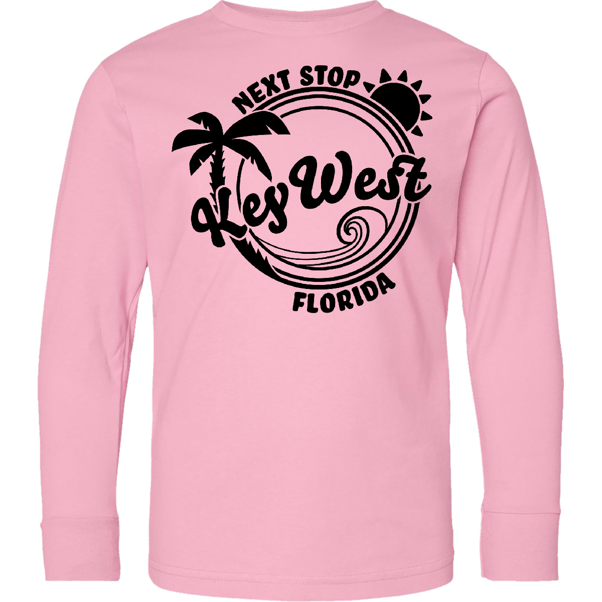 Inktastic Next Stop- Key West, Florida Youth Long Sleeve T-Shirt State Home Fun - Picture 2 of 3