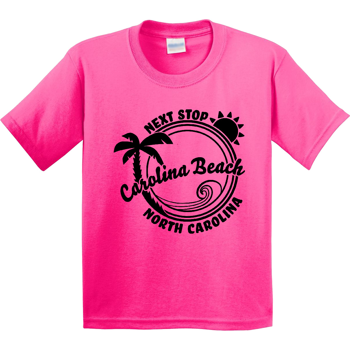 Inktastic Next Stop- Carolina Beach, North Carolina Youth T-Shirt State Home Fun - Picture 4 of 7