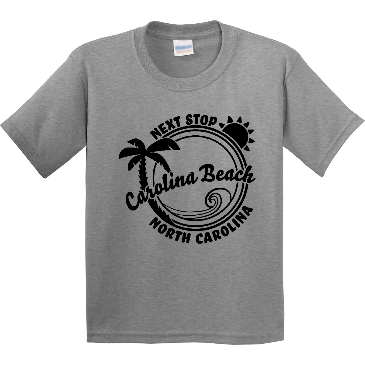 Inktastic Next Stop- Carolina Beach, North Carolina Youth T-Shirt State Home Fun - Picture 3 of 7