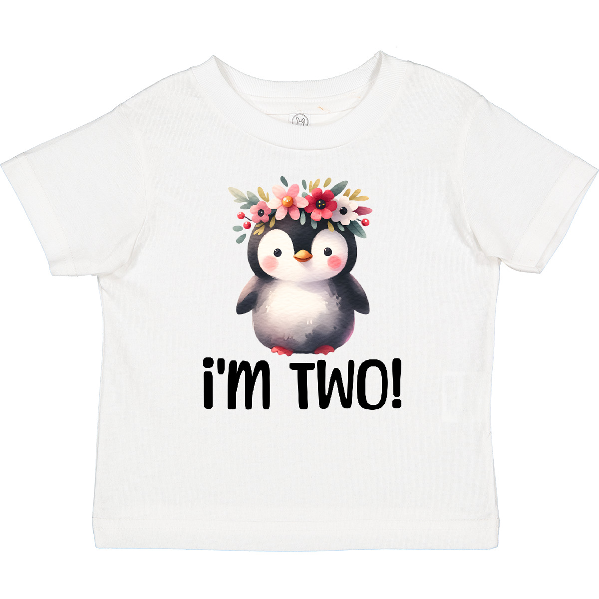 Inktastic 2nd Birthday Party Penguin 2 Year Old Girl Toddler T-Shirt Outfit Cute - Picture 9 of 9