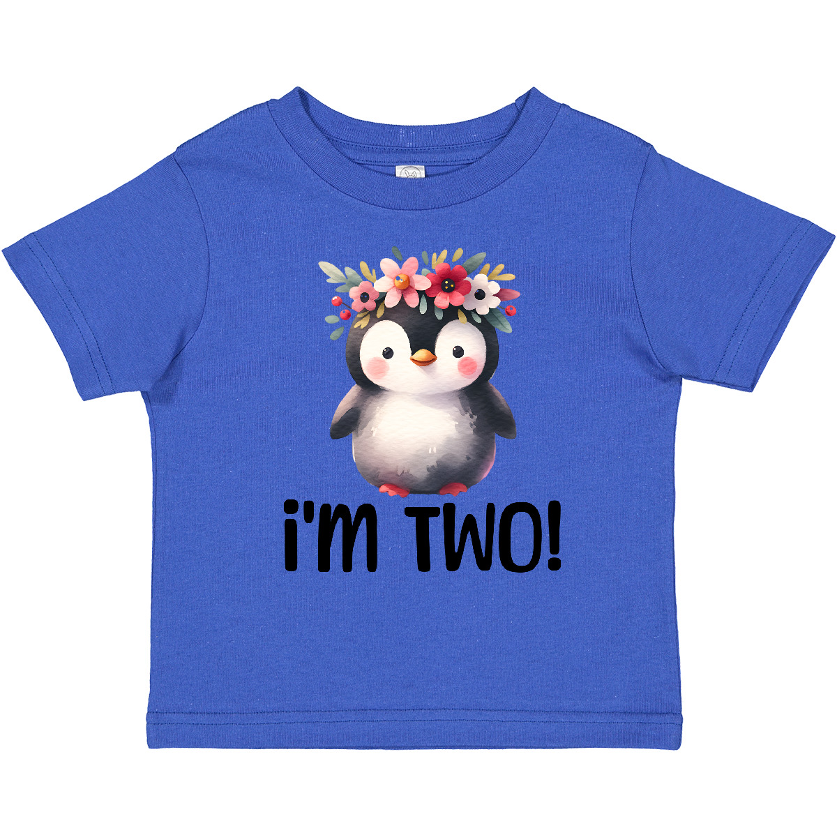 Inktastic 2nd Birthday Party Penguin 2 Year Old Girl Toddler T-Shirt Outfit Cute - Picture 8 of 9
