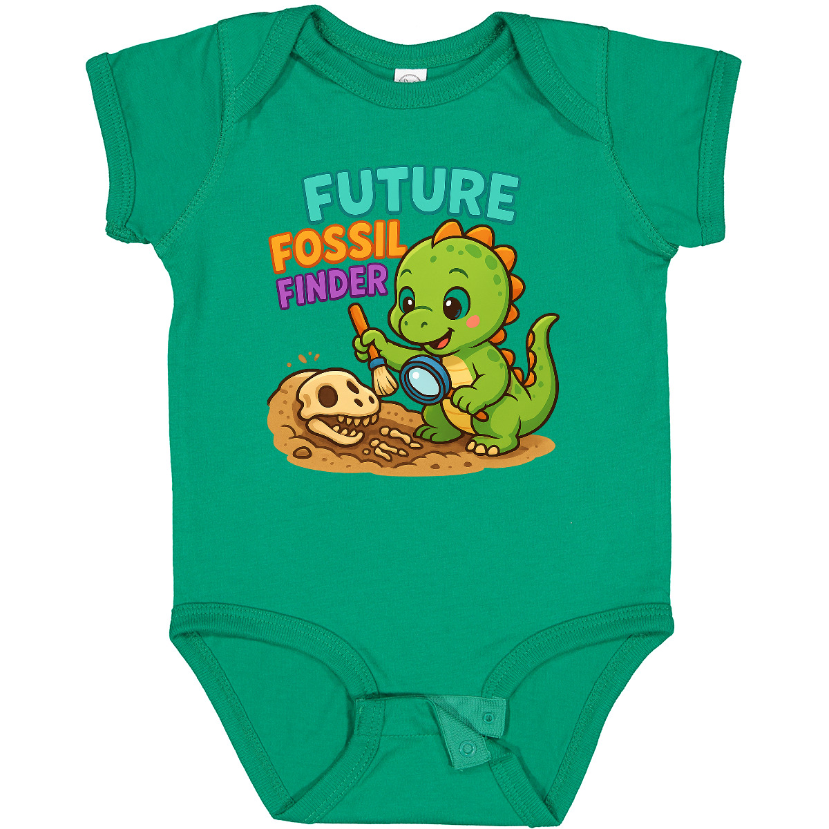 Inktastic Future Fossil Finder Dinosaur Kids Baby Bodysuit Paleontologist Infant