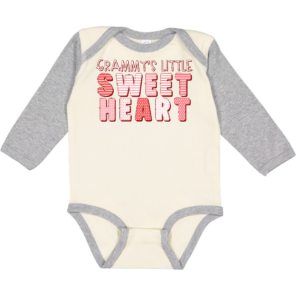 Inktastic Grammy’s Little Sweet Heart Long Sleeve Creeper Grammy New Grandma Day