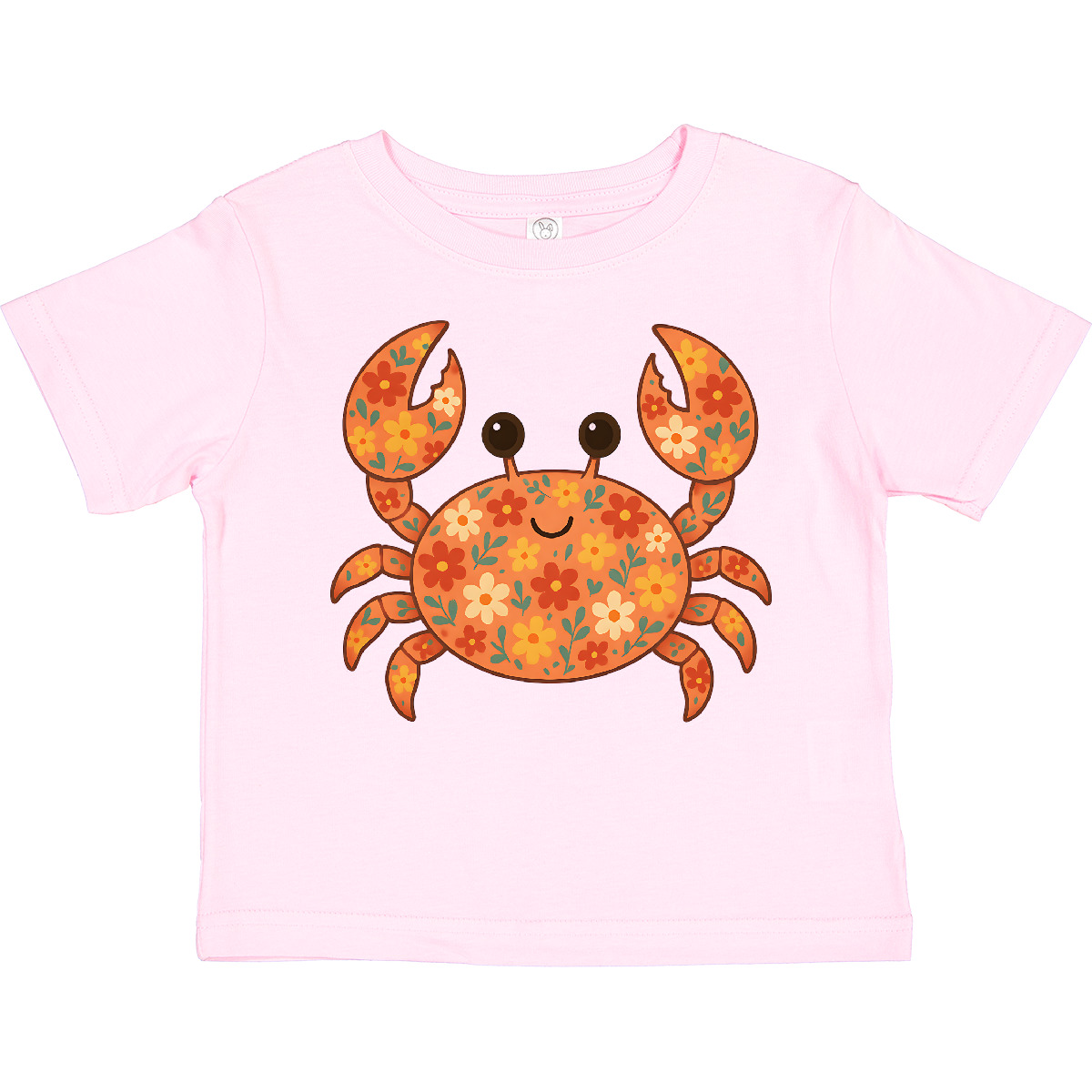 Inktastic Beach Crab Cute Girly Maritime Toddler T-Shirt Sea Ocean Coastal Life