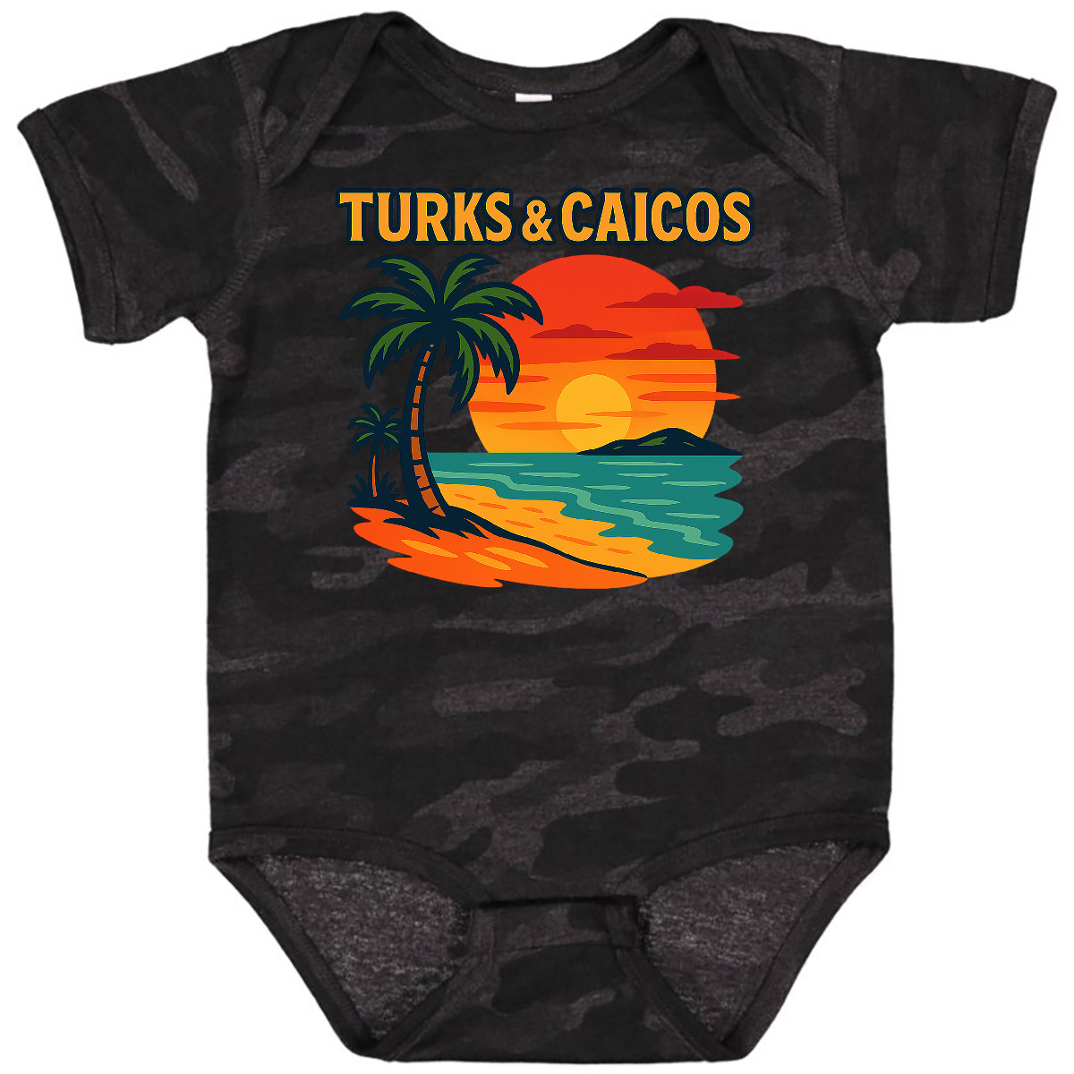 Inktastic Turks & Caicos Baby Bodysuit Caribbean Vacation Ocean Travel Trip