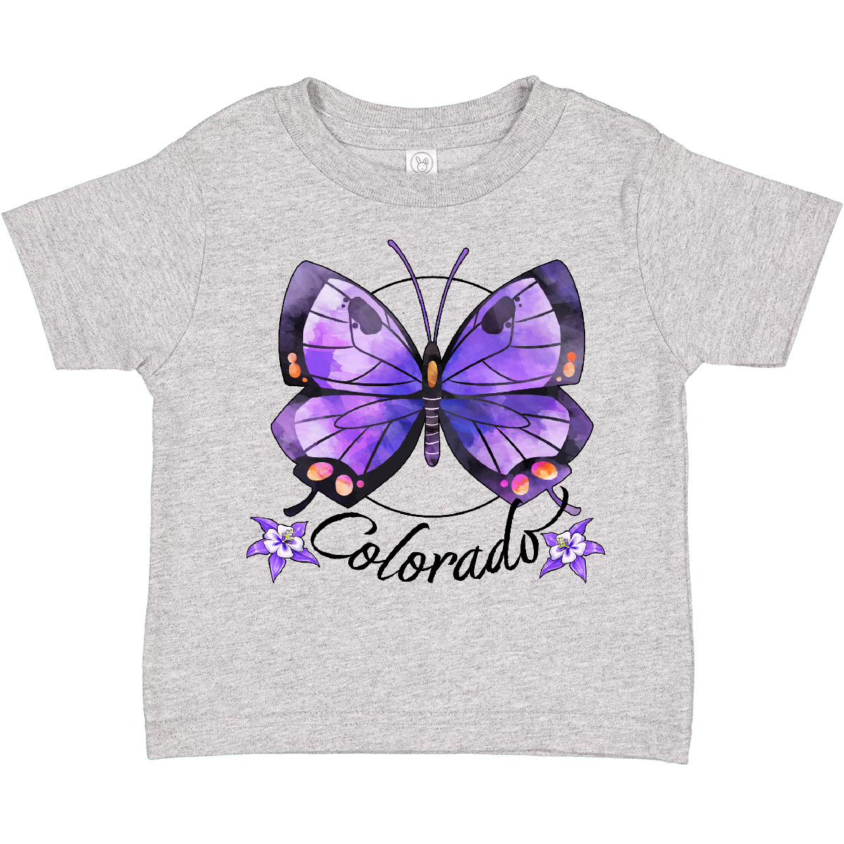 Inktastic Colorado- State Butterfly And Flowers Toddler T-Shirt Home Rocky City