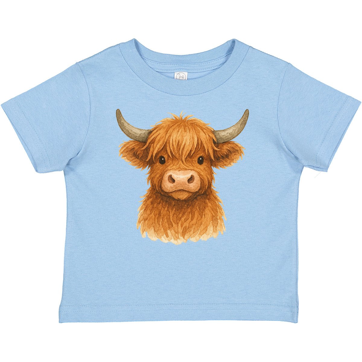 Inktastic Highland Cow Baby T-Shirt Lover Nature Artistic Infant Tees Shower
