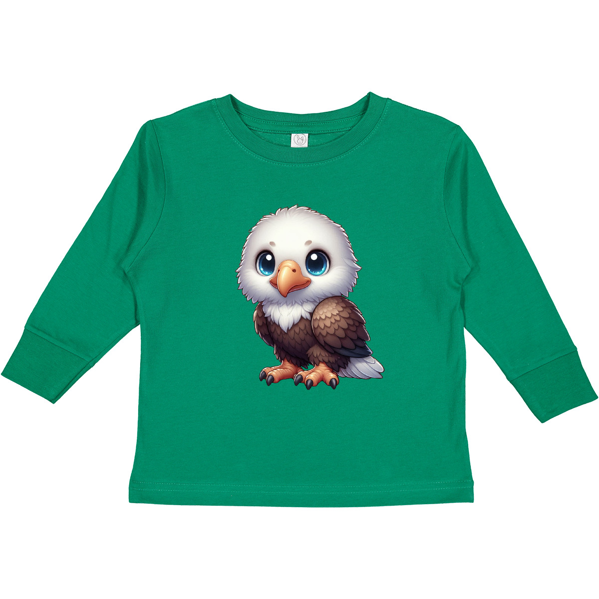 Inktastic Baby Bald Eagle Toddler Long Sleeve T-Shirt Cute Bird Animal Light