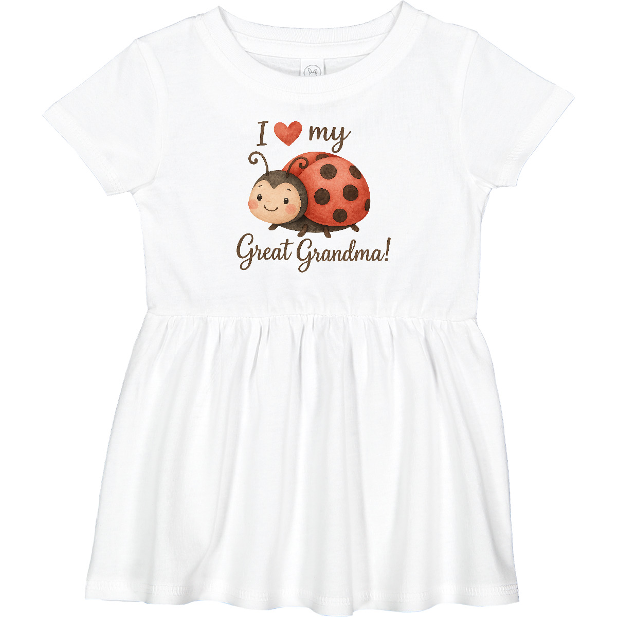 Inktastic I Love My Great Grandma Infant Dress Grandmother Hearts Grandparent