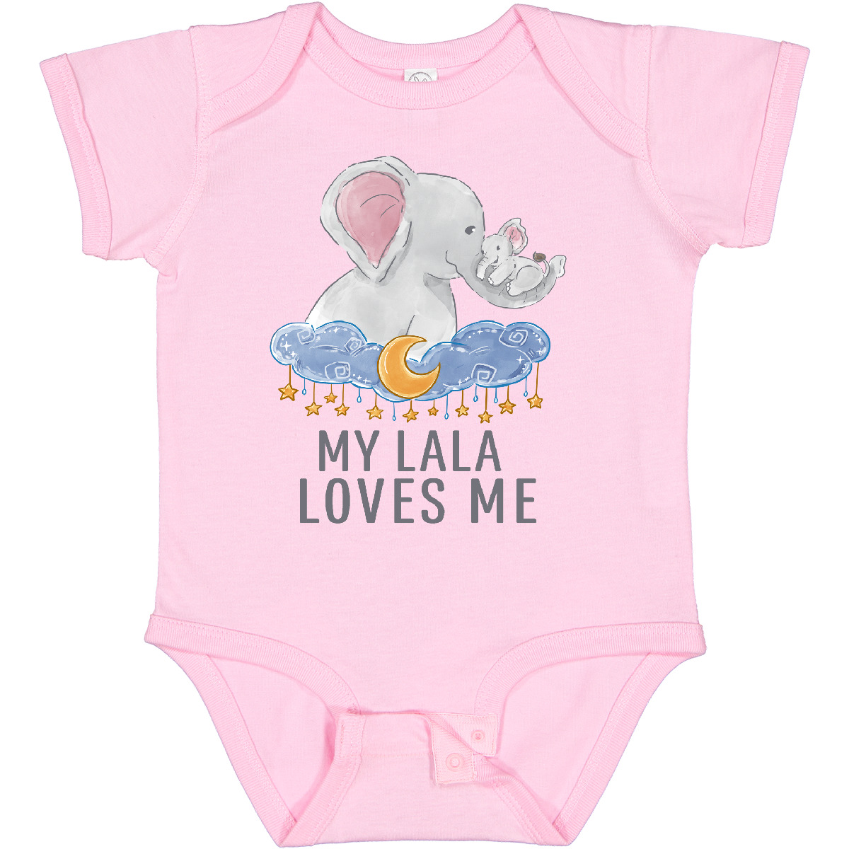 Inktastic I Love My Lala Elephant Family Baby Bodysuit From Promoted Grandmother