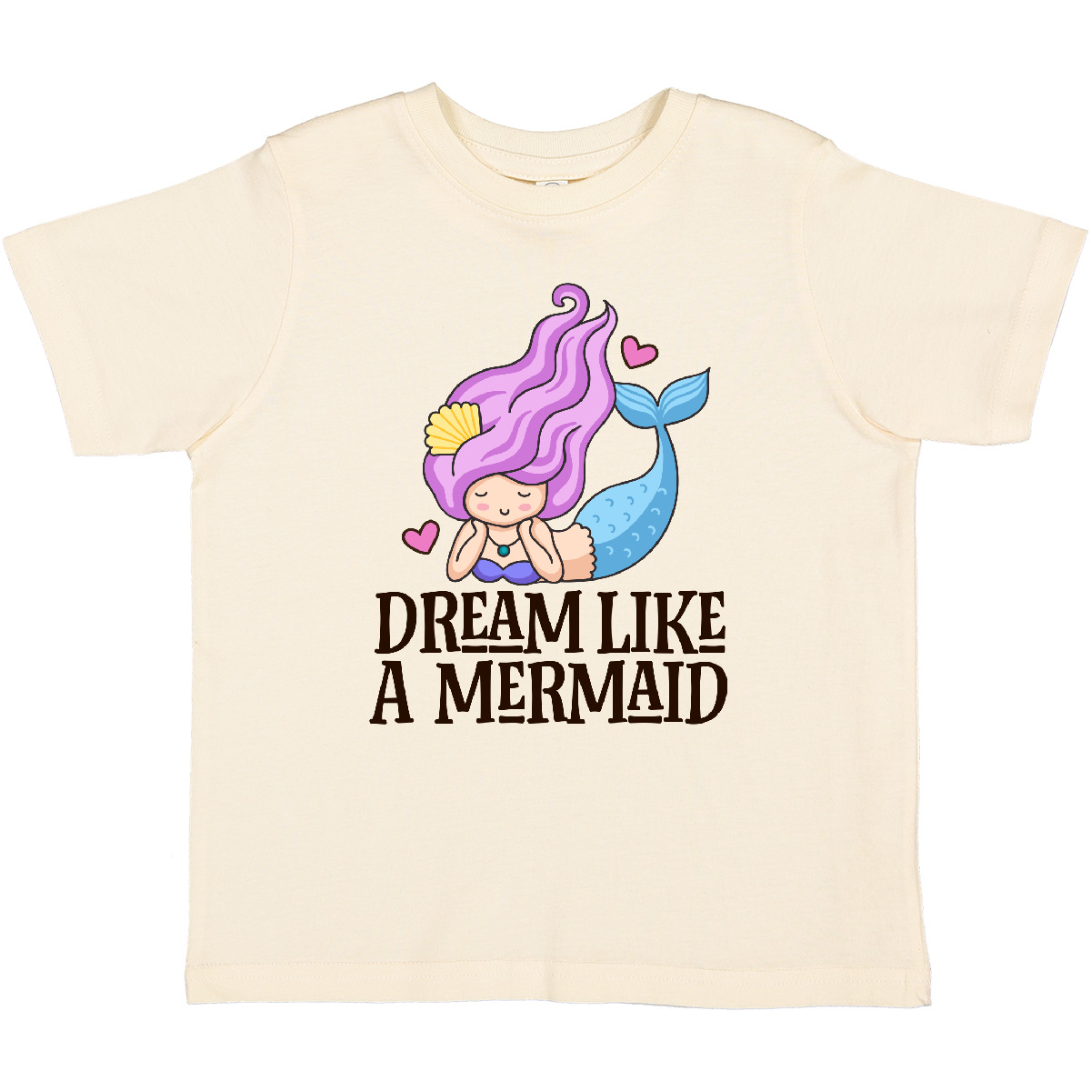 Inktastic Dream Like A Mermaid Toddler T-Shirt Sea Ocean Girls Beach Dreaming