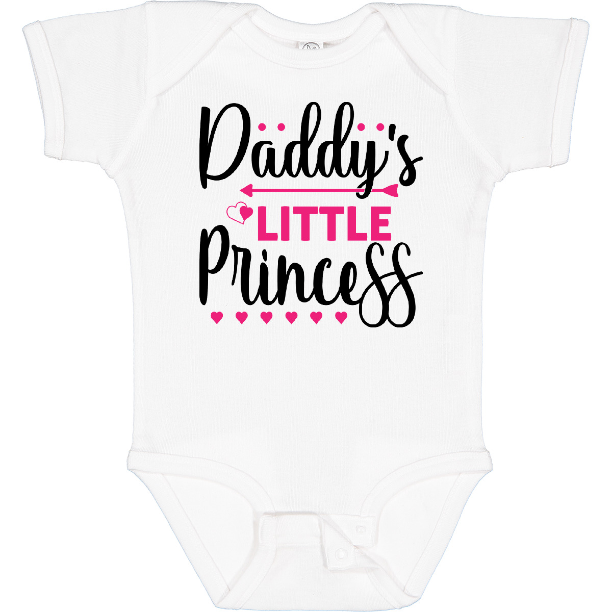 Inktastic Daddy’s Little Princess Baby Bodysuit Father Daughter Cute Design Love