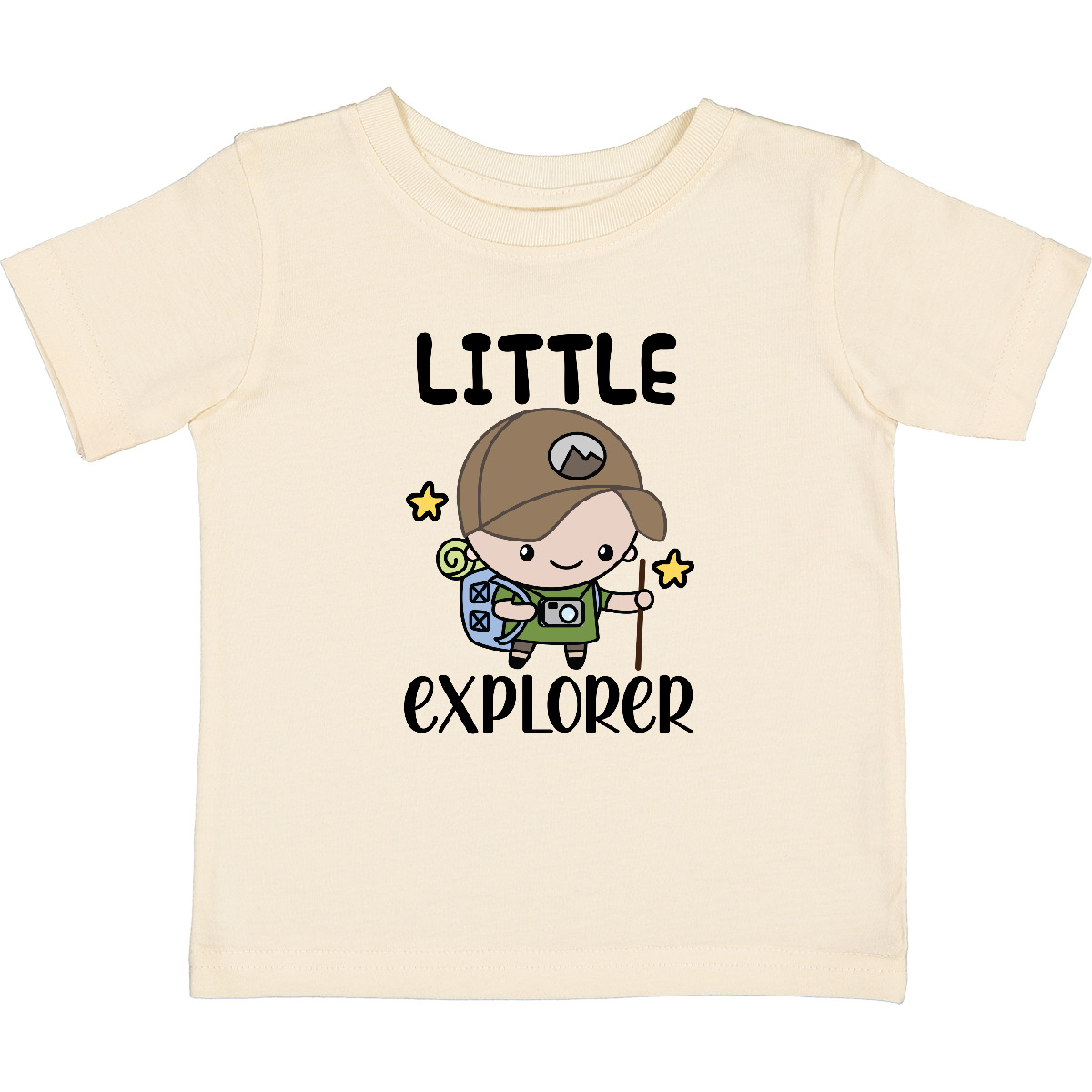 Inktastic Hiking Backpacking Little Explorer Baby T-Shirt Camping Future Hiker