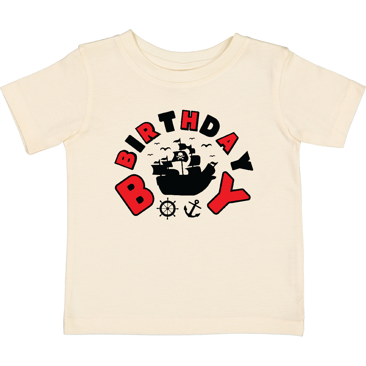 Inktastic Pirate Birthday Boy Baby T-Shirt Party Anchor Infant Tees Shower
