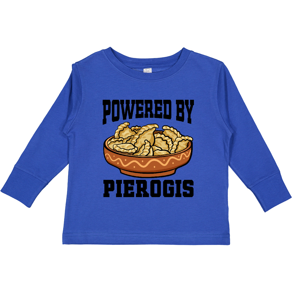 Inktastic Powered By Pierogis Toddler Long Sleeve T-Shirt Heritage Proud Pierogi