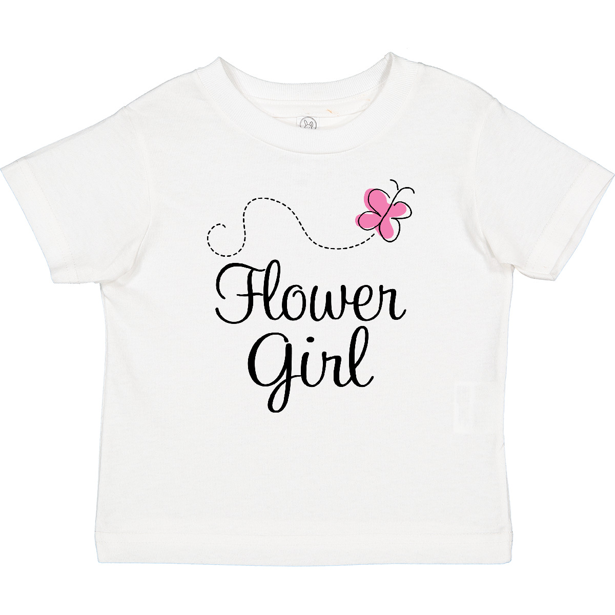 Inktastic Flower Girl Wedding Butterfly Baby T-Shirt Marriage Party Bridal Pink - Picture 9 of 9