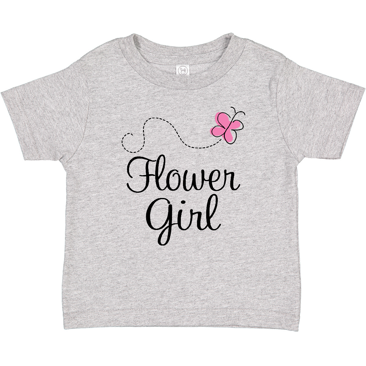 Inktastic Flower Girl Wedding Butterfly Baby T-Shirt Marriage Party Bridal Pink - Picture 3 of 9