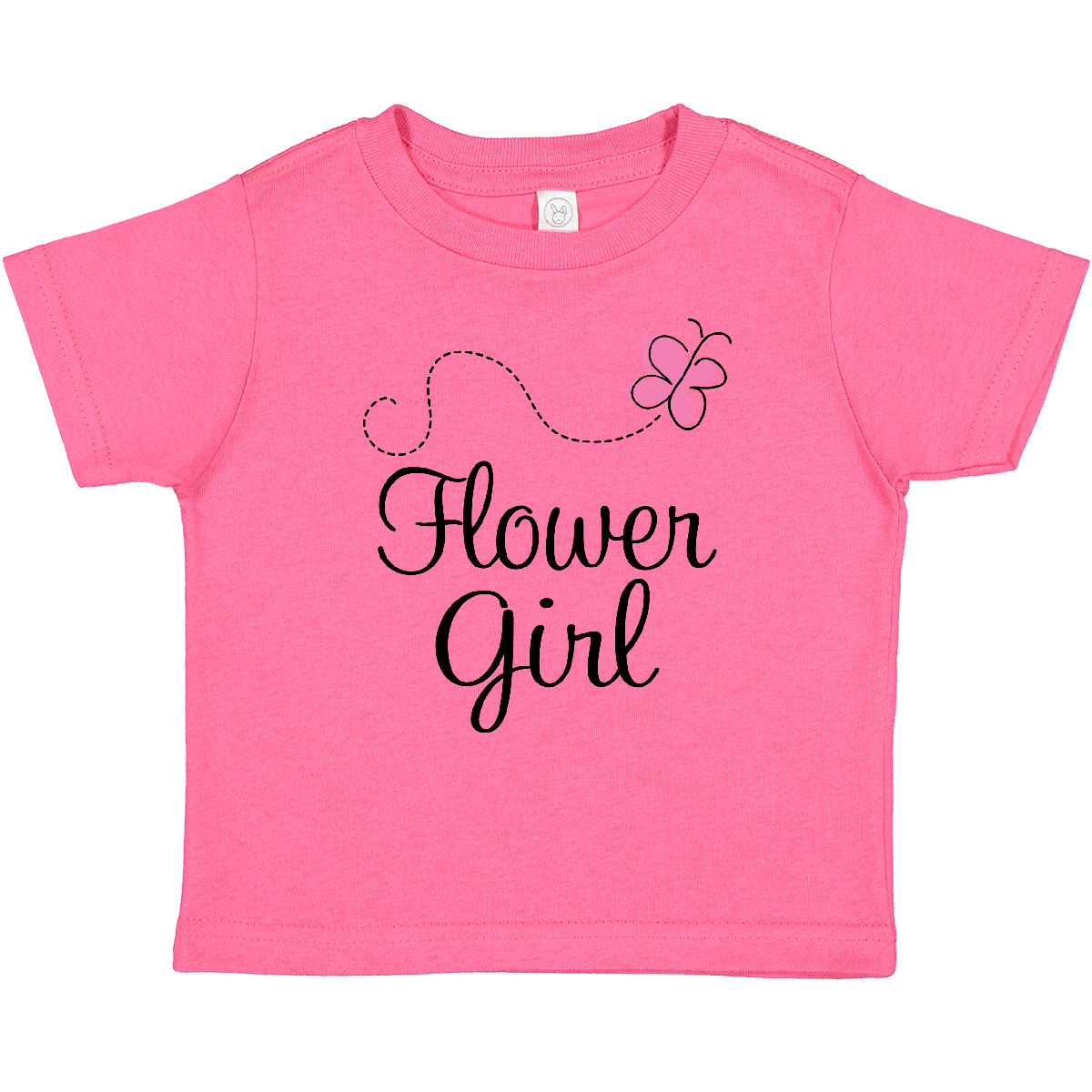Inktastic Flower Girl Wedding Butterfly Baby T-Shirt Marriage Party Bridal Pink - Picture 4 of 9