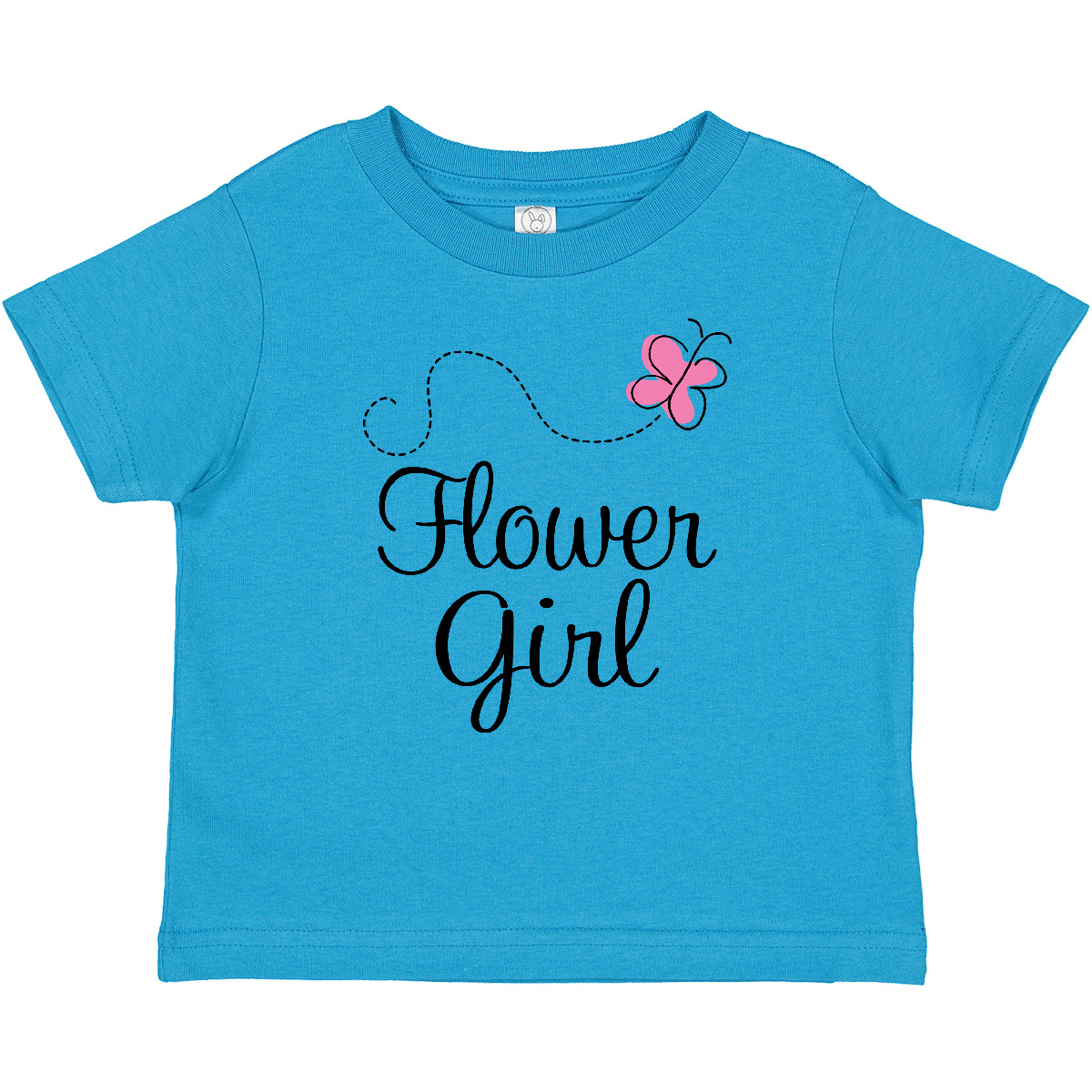 Inktastic Flower Girl Wedding Butterfly Baby T-Shirt Marriage Party Bridal Pink - Picture 8 of 9