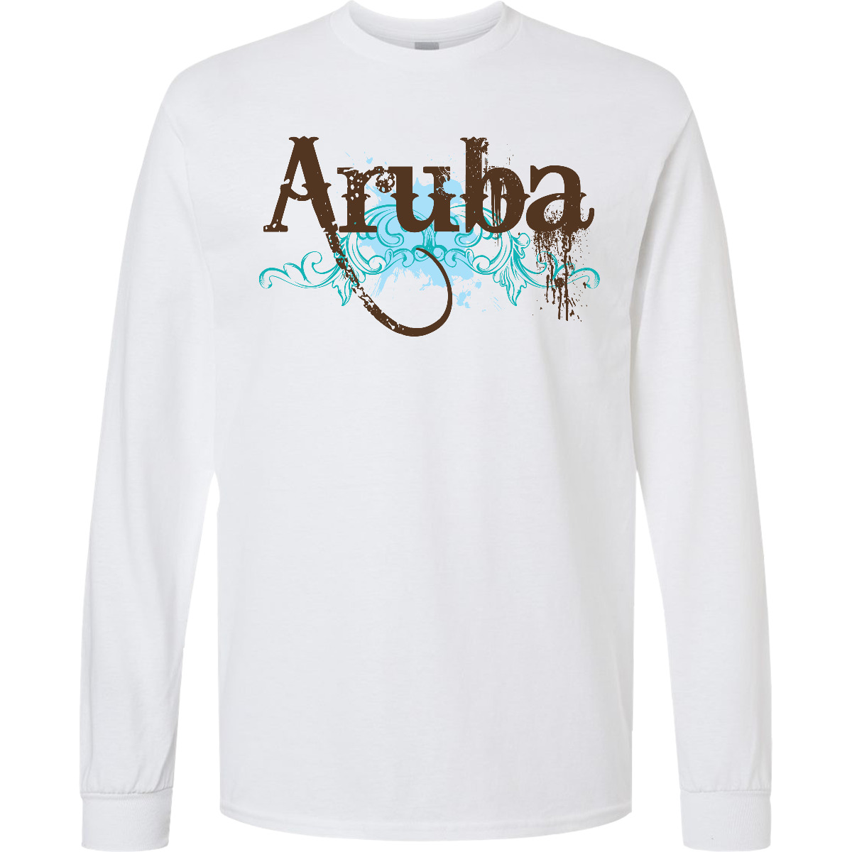 Inktastic Aruba Long Sleeve T-Shirt Travel Country Countries Vacation Mens Tee