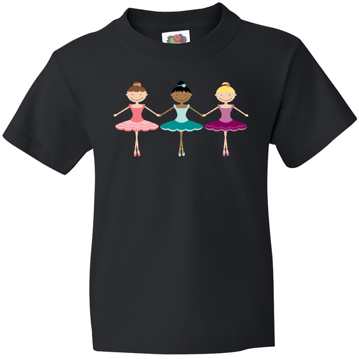 Inktastic Little Ballerina Trio Youth T-Shirt Dance Dancing Dancer