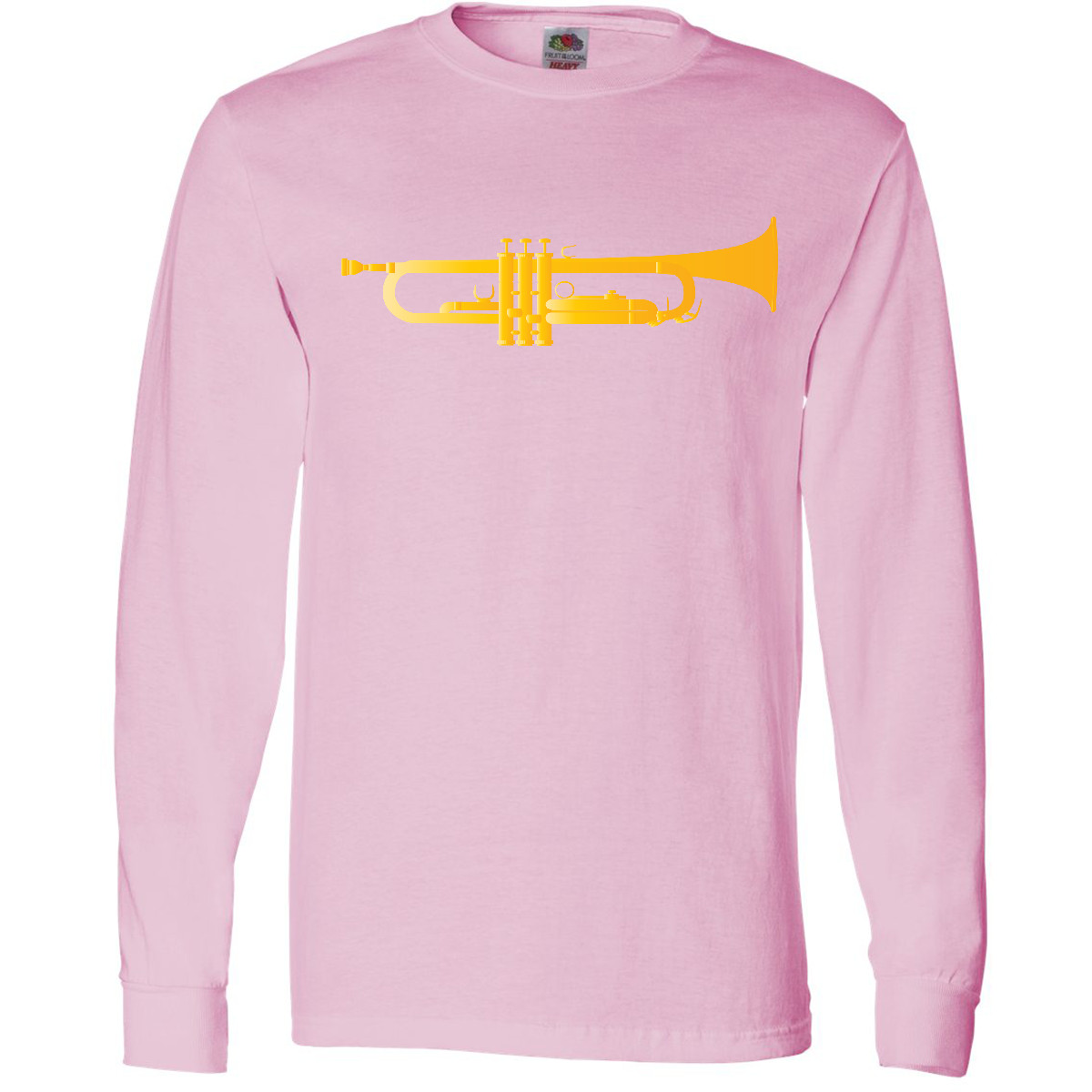 Inktastic Trumpet Gold Brass Music Instrument Long Sleeve T-Shirt