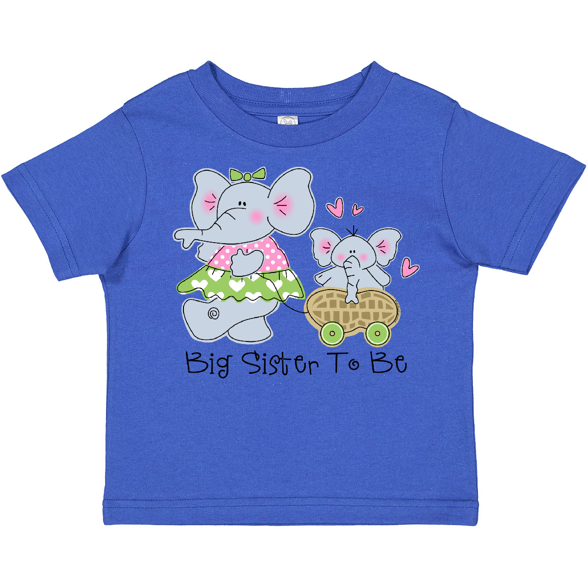 Inktastic Elephant Future Big Sister Toddler T-Shirt To Be Peanut Circus Heart - Picture 8 of 9