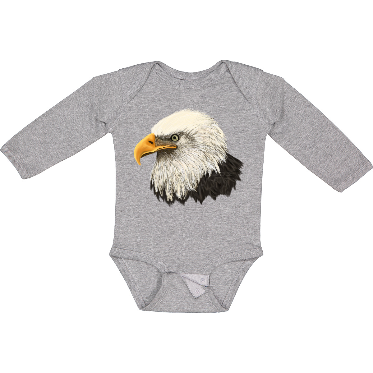Inktastic Bald Eagle Long Sleeve Creeper United States Usa 4th Of July Day Red