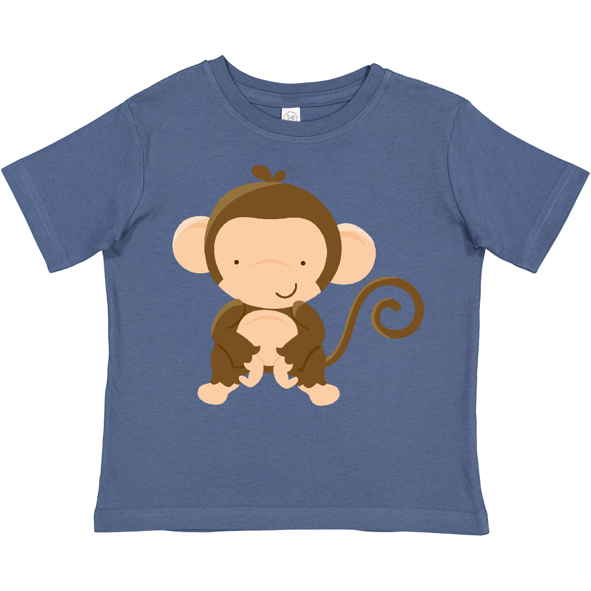Inktastic Happy Monkey Toddler T-Shirt Zoo Wild Animal Jungle Child Preschooler