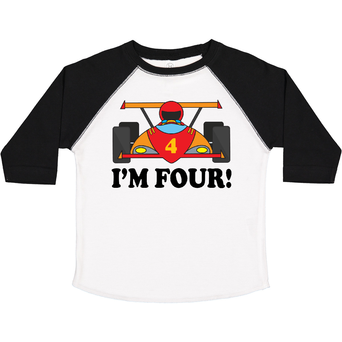 Camiseta Inktastic Race Car 4to Cumpleaños Niño Im Four 4 Year Old Turning Boys - Imagen 9 de 9
