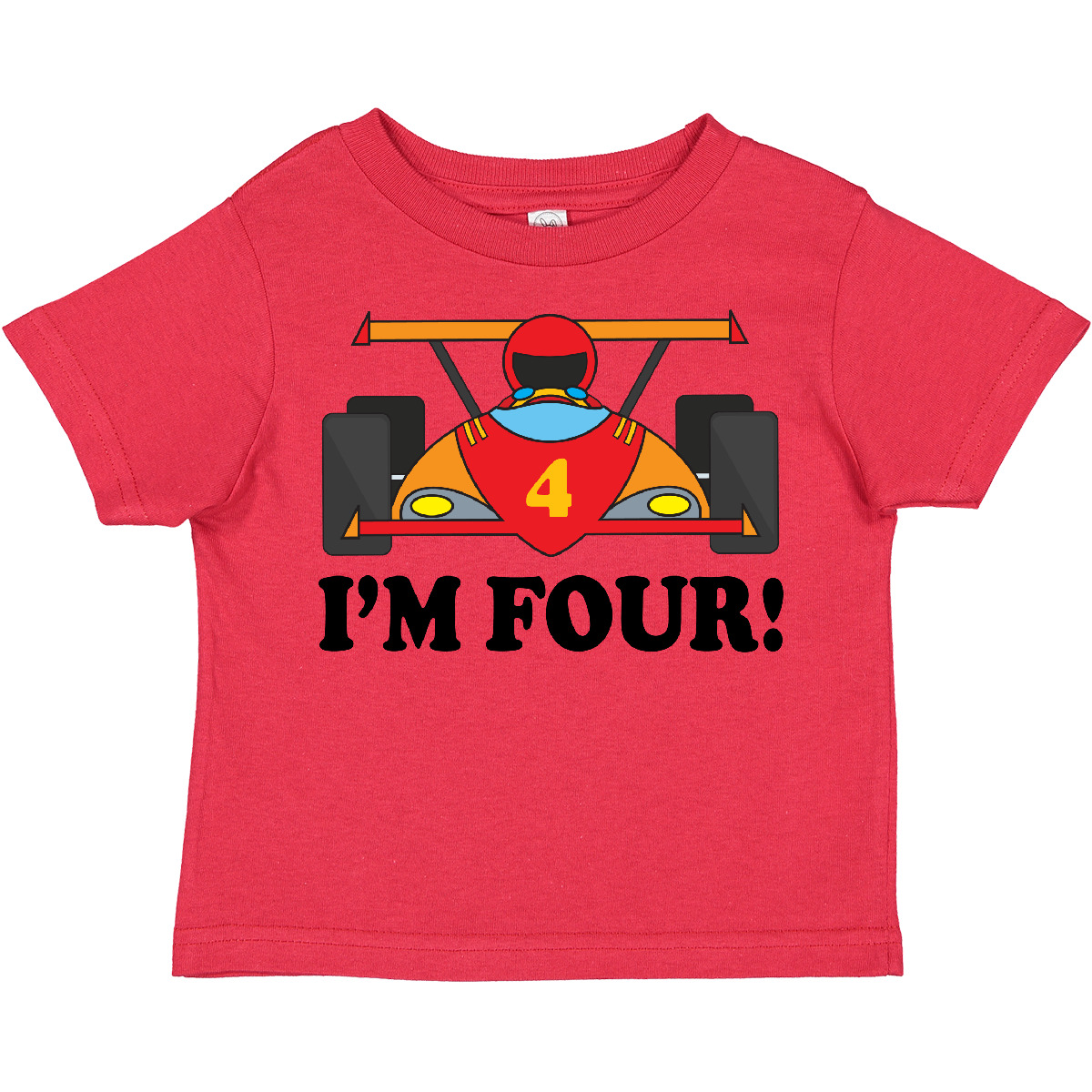 Camiseta Inktastic Race Car 4to Cumpleaños Niño Im Four 4 Year Old Turning Boys - Imagen 7 de 9