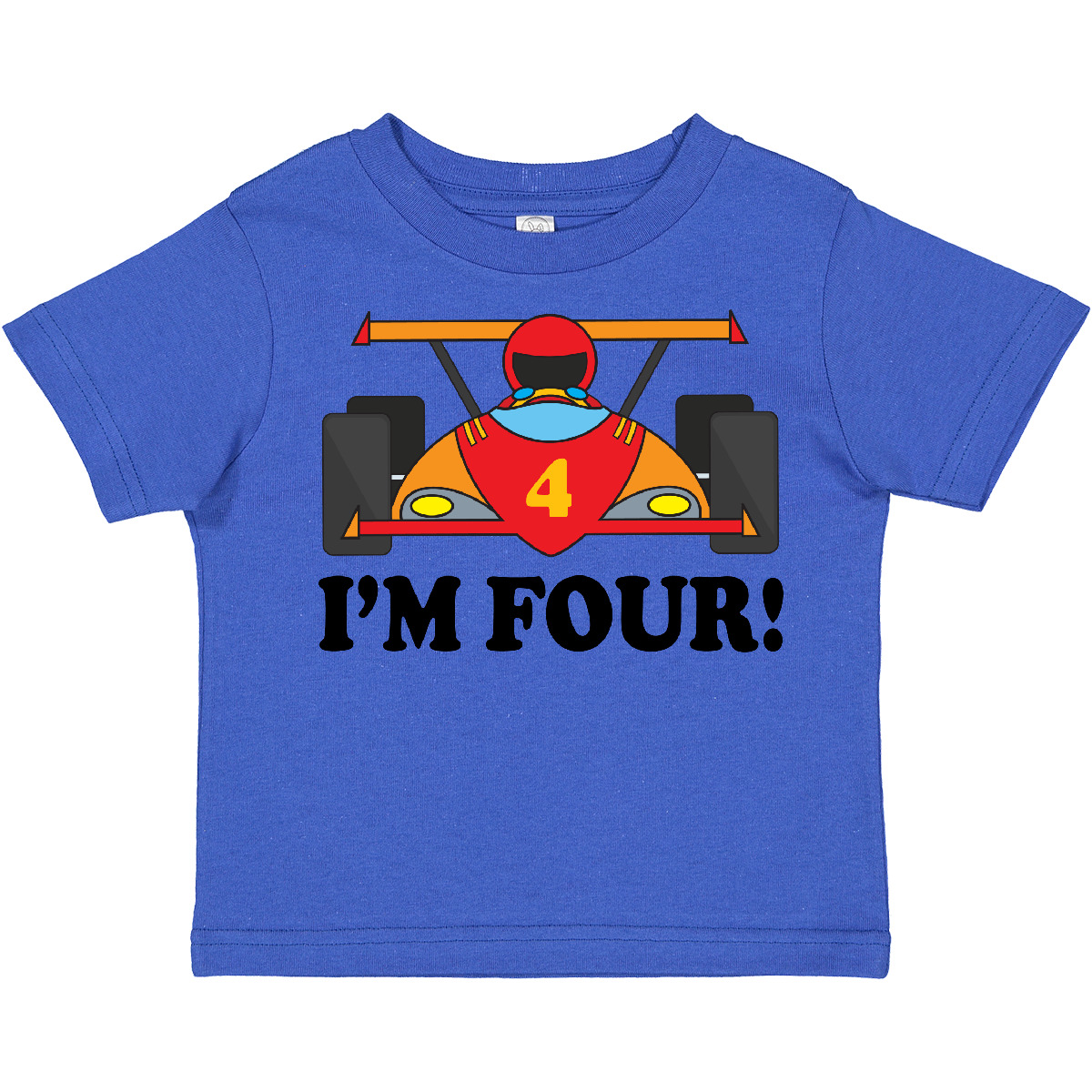 Camiseta Inktastic Race Car 4to Cumpleaños Niño Im Four 4 Year Old Turning Boys - Imagen 8 de 9