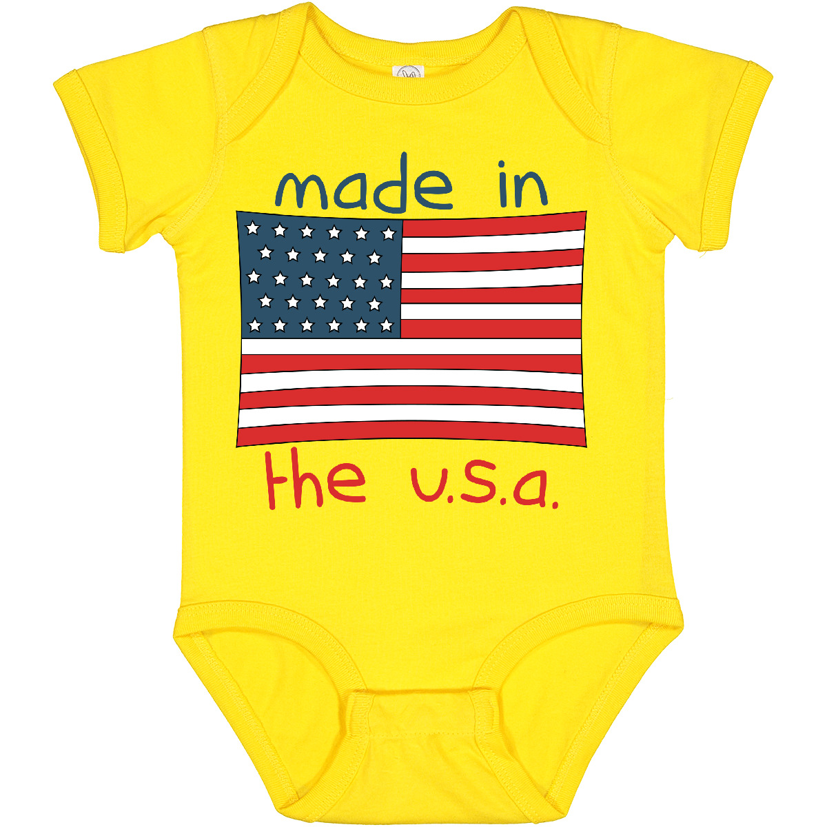 Inktastic Made In The U.S.A. Baby Bodysuit United States America Flag New Infant