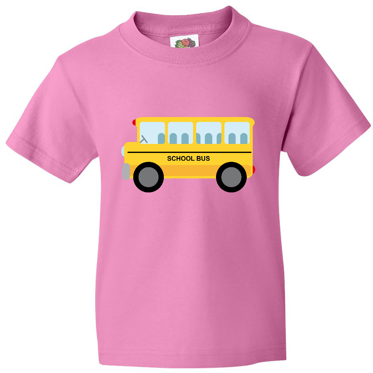 Inktastic School Bus Youth T-Shirt Back Elementary Kindergarten Wheels On Driver - Picture 2 of 9