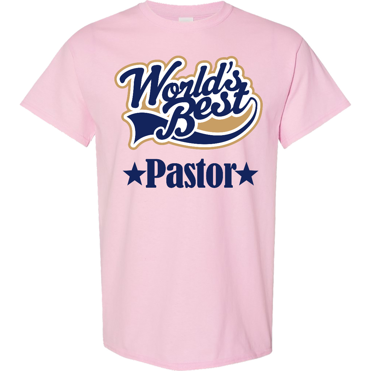 Inktastic Pastor Gift Thank You Appreciation T-Shirt Worlds Best Greatest Mens