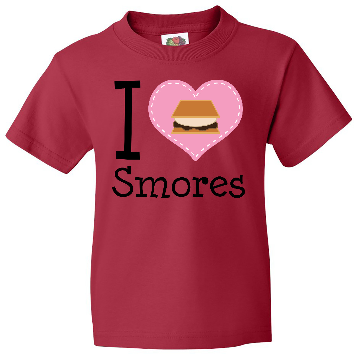 Inktastic I Love Smores Youth T-Shirt Smore Graham Cracker Lover Heart Camping - Picture 6 of 9