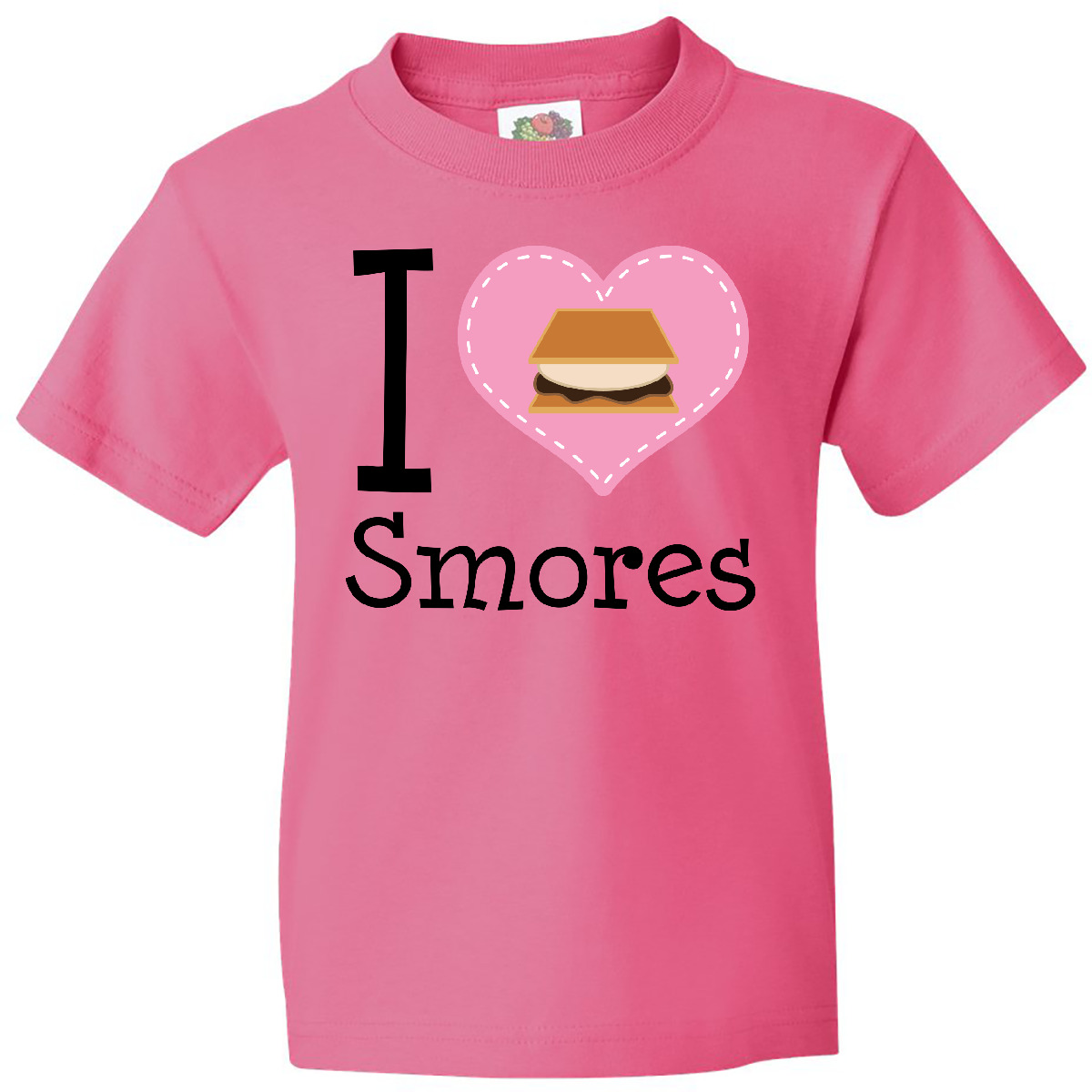 Inktastic I Love Smores Youth T-Shirt Smore Graham Cracker Lover Heart Camping - Picture 4 of 9