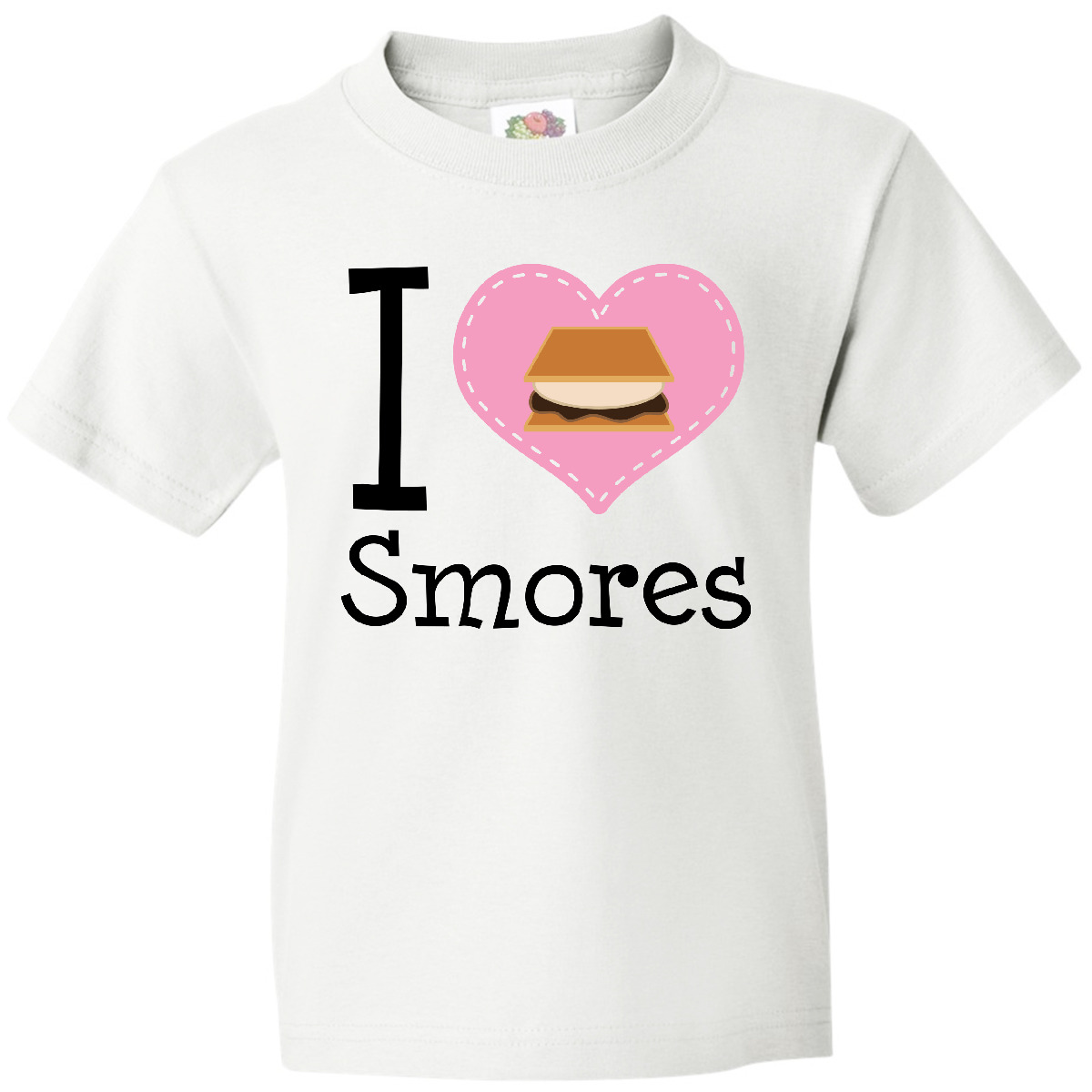 Inktastic I Love Smores Youth T-Shirt Smore Graham Cracker Lover Heart Camping - Picture 9 of 9