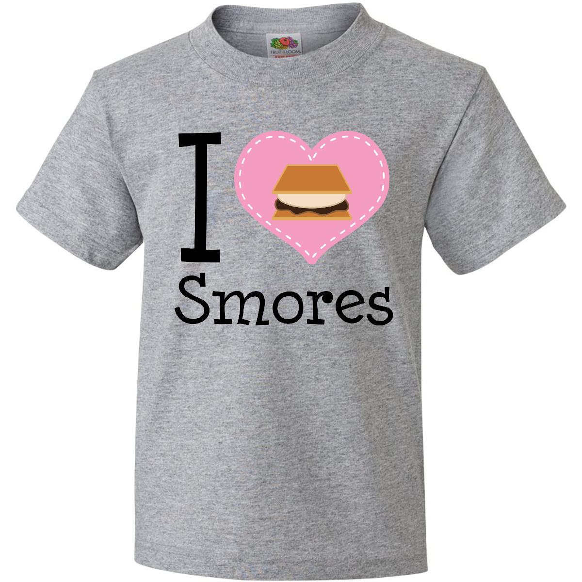 Inktastic I Love Smores Youth T-Shirt Smore Graham Cracker Lover Heart Camping - Picture 2 of 9