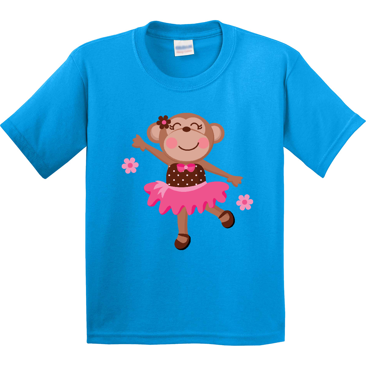 Inktastic Ballerina Dance Monkey Youth T-Shirt Tutu Dancer Dancing Ballet Cute - Picture 7 of 11