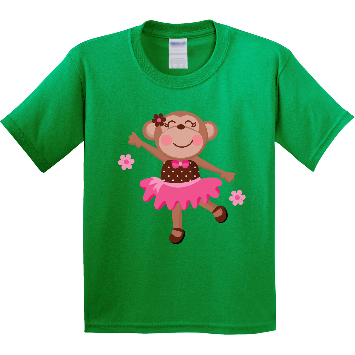 Inktastic Ballerina Dance Monkey Youth T-Shirt Tutu Dancer Dancing Ballet Cute - Picture 5 of 11