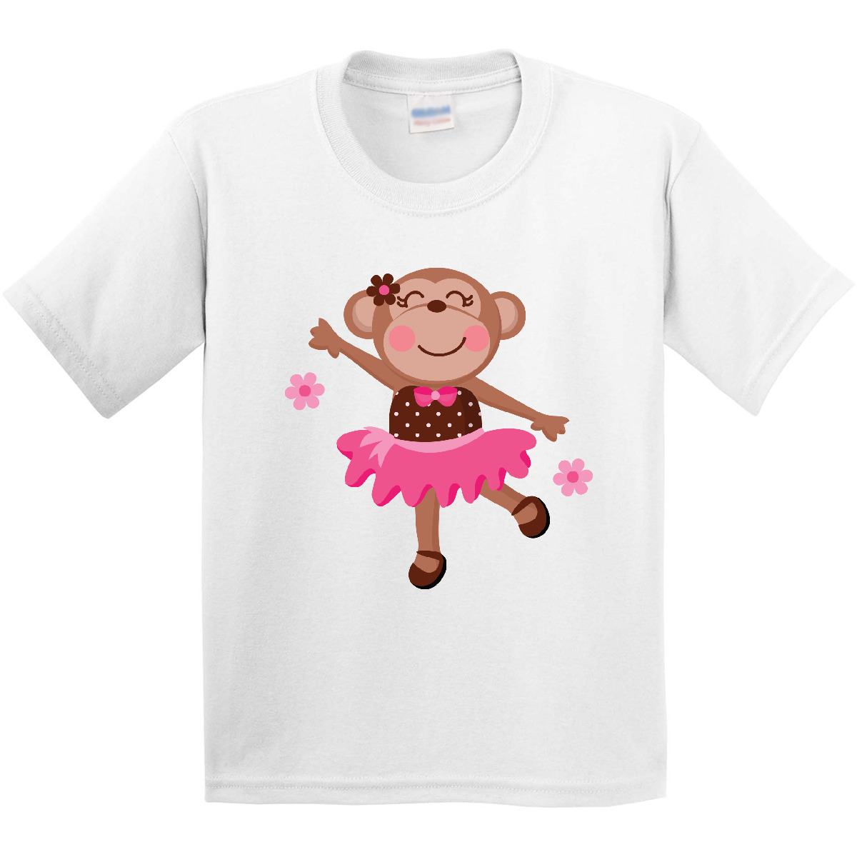 Inktastic Ballerina Dance Monkey Youth T-Shirt Tutu Dancer Dancing Ballet Cute - Picture 11 of 11