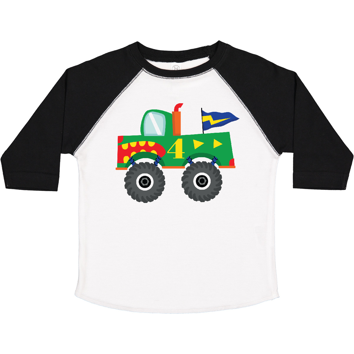 Inktastic 4th Birthday Monster Truck Toddler T-Shirt Fourth Turning 4 Boys Gift - Imagen 13 de 13